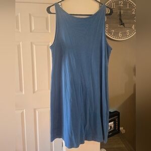 Philosophy Dresses Jersey Knit Midi Scoop Neck in Ocean Blue